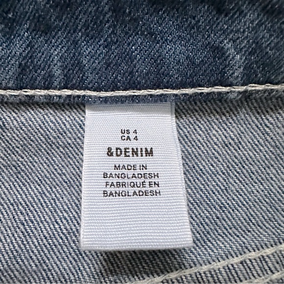 Denim A-Line Mini Skirt - Picture 7 of 8